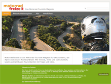 Tablet Screenshot of motorradfreizeit.de